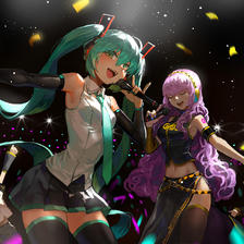 初音LIVE插画图片壁纸