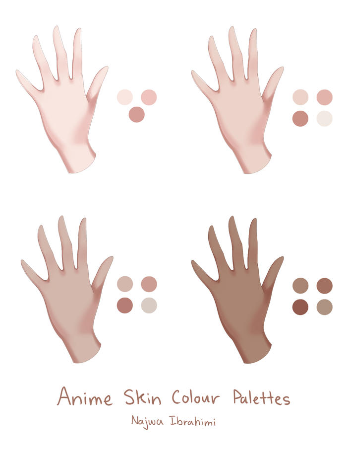 Anime Skin Colour Palettes插画图片壁纸