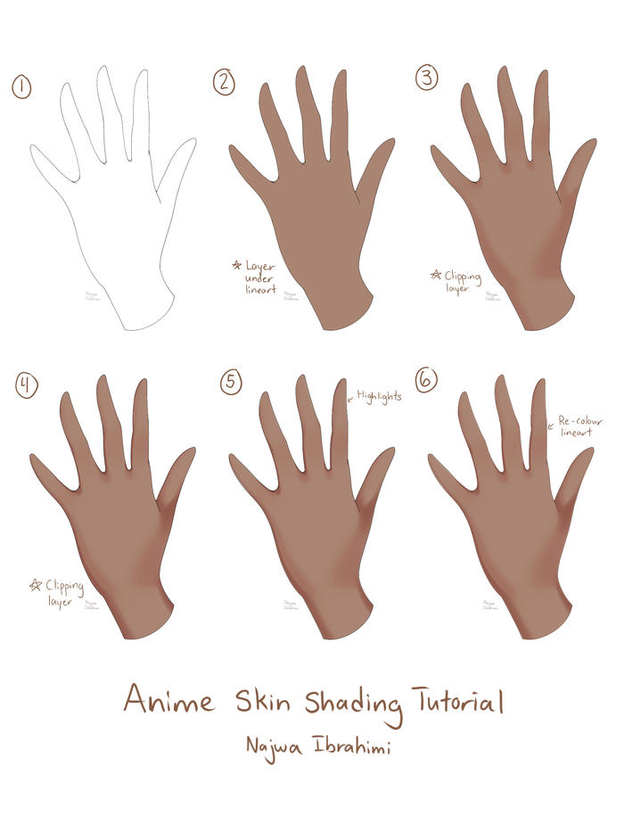 Anime Skin Colour Palettes插画图片壁纸