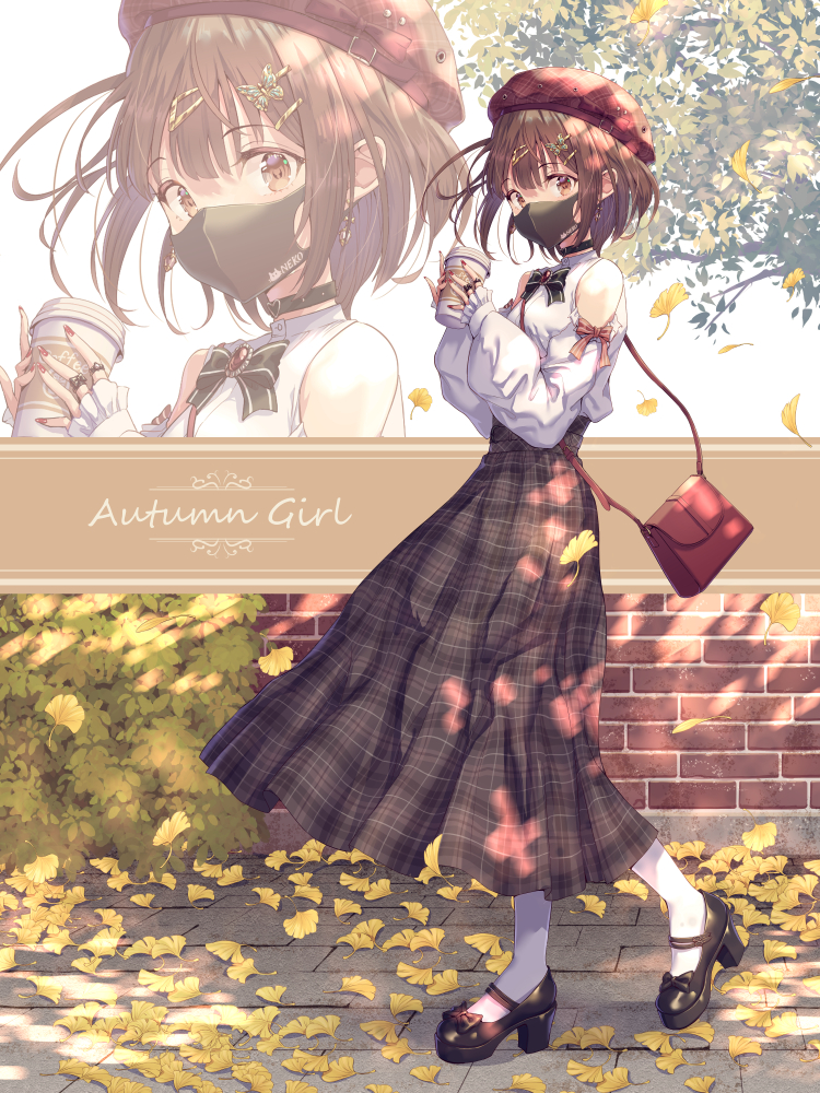 Autumn Girl插画图片壁纸