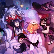 Halloween party!插画图片壁纸