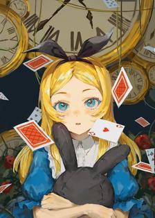 Alice in wonderland插画图片壁纸