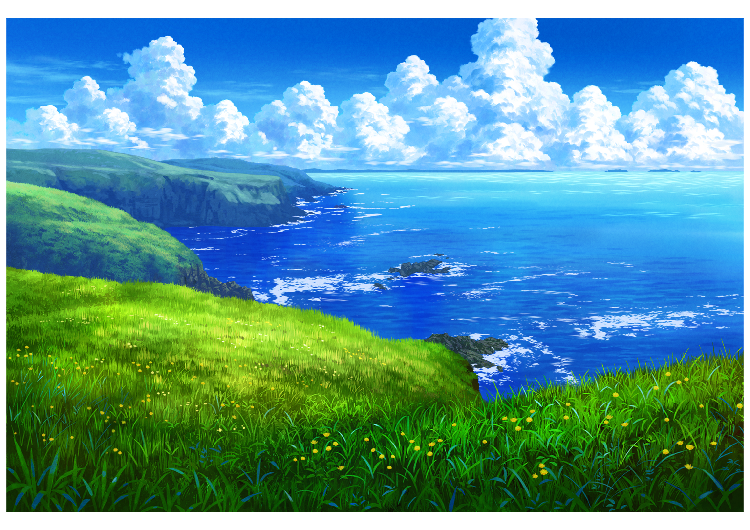 花咲岬夏季版本-风景背景