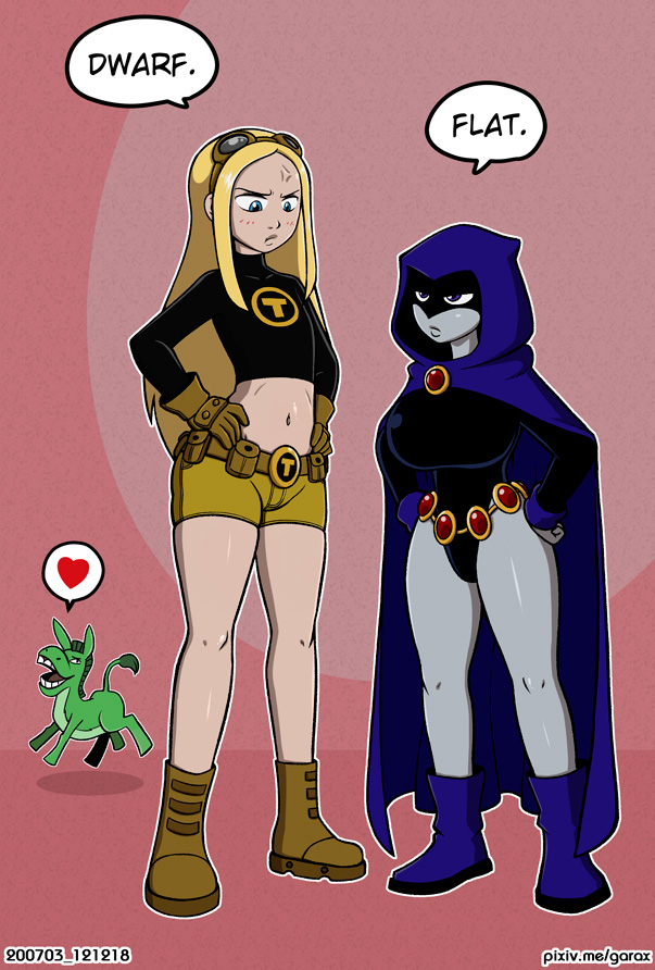 Terra vs Raven插画图片壁纸