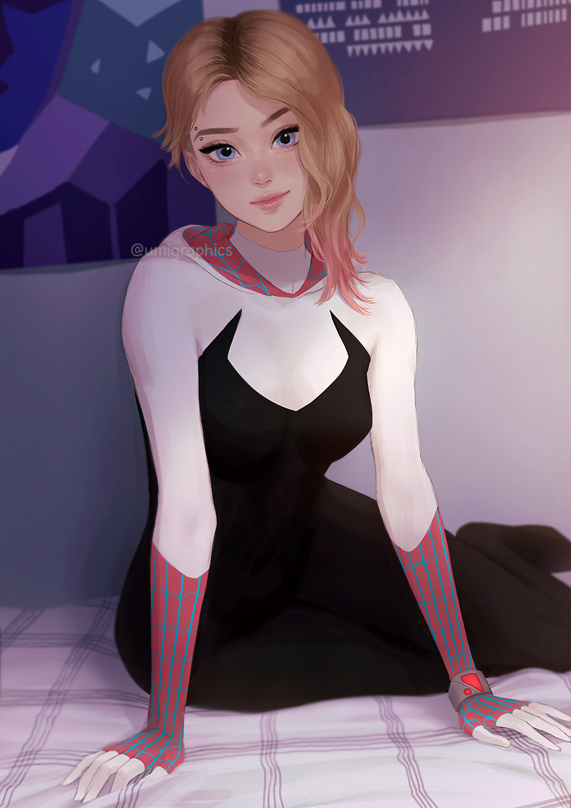 Gwen-蜘蛛网スパイダーマン