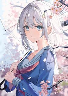 桜插画图片壁纸