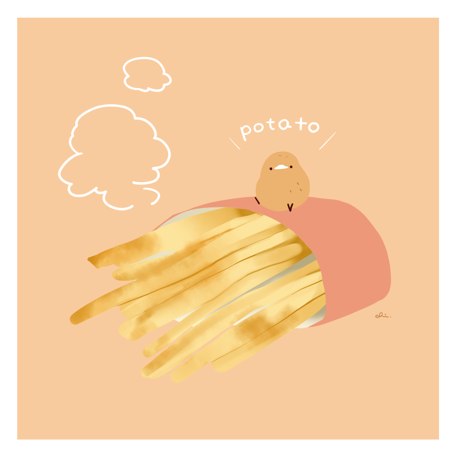 马铃薯插画图片壁纸