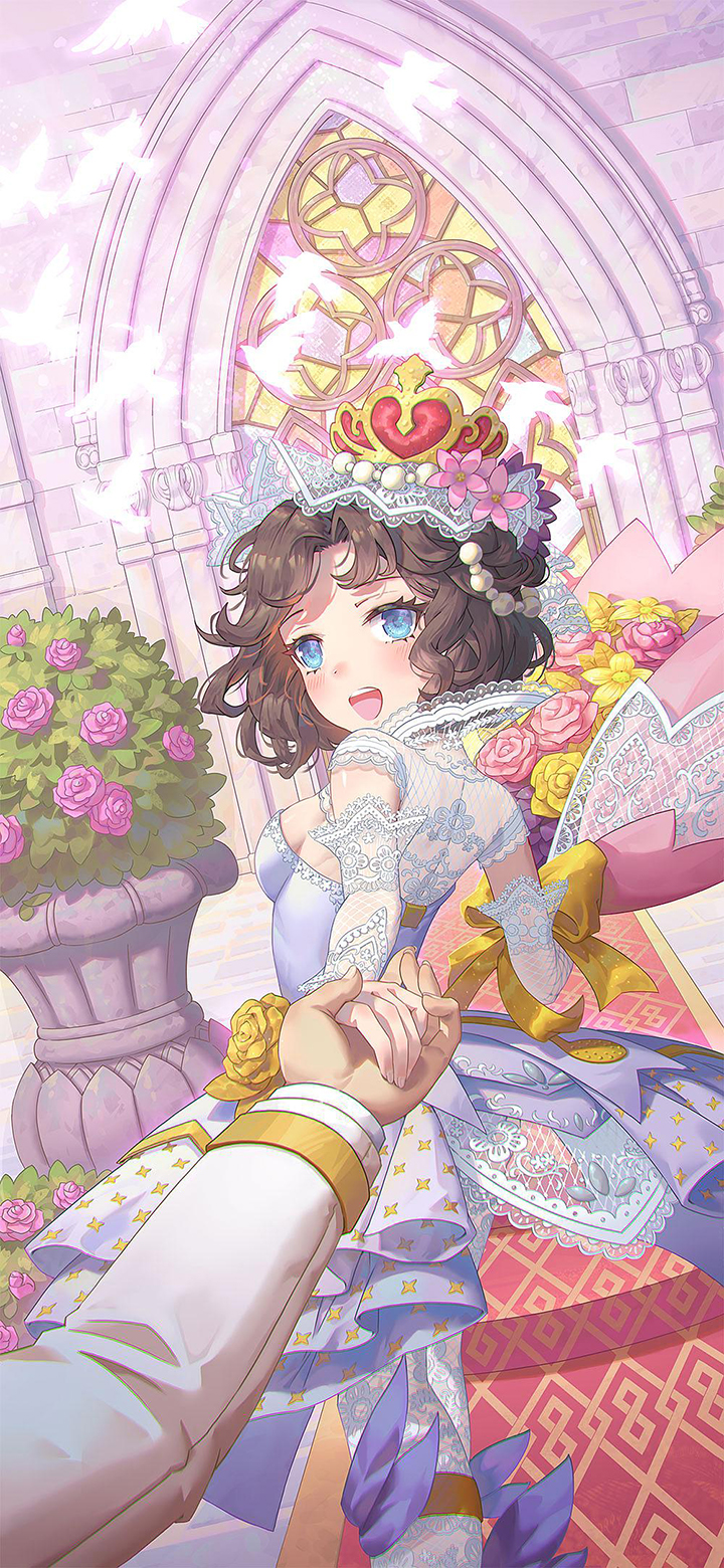 【同人】王者荣耀·小乔·纯白花嫁插画图片壁纸