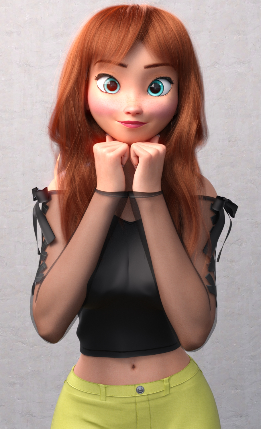 How cute is Anna?  插画图片壁纸