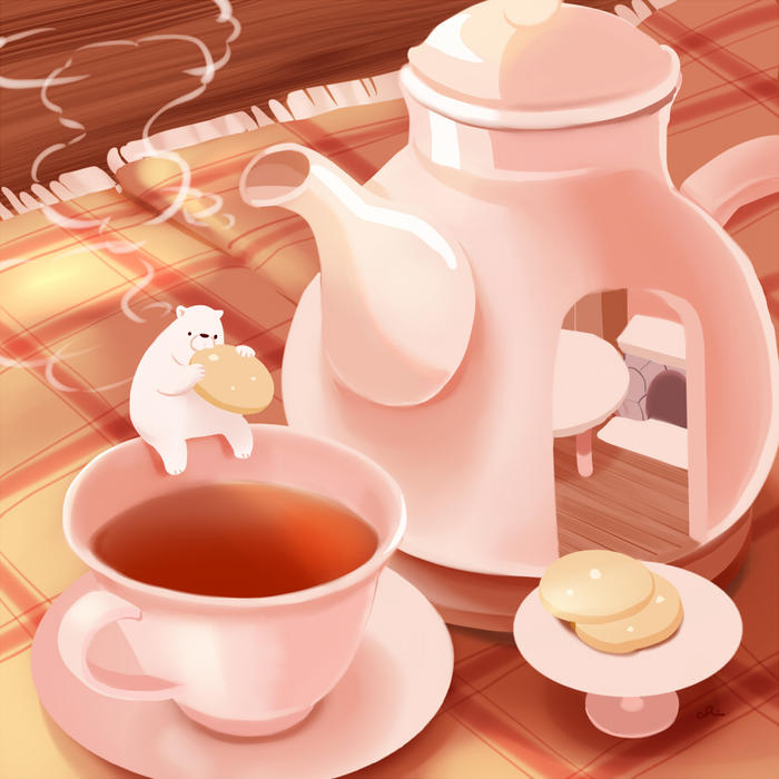 茶壶房插画图片壁纸