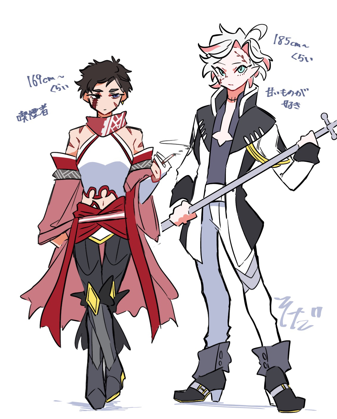 2Pカラーハデ始まとめ插画图片壁纸