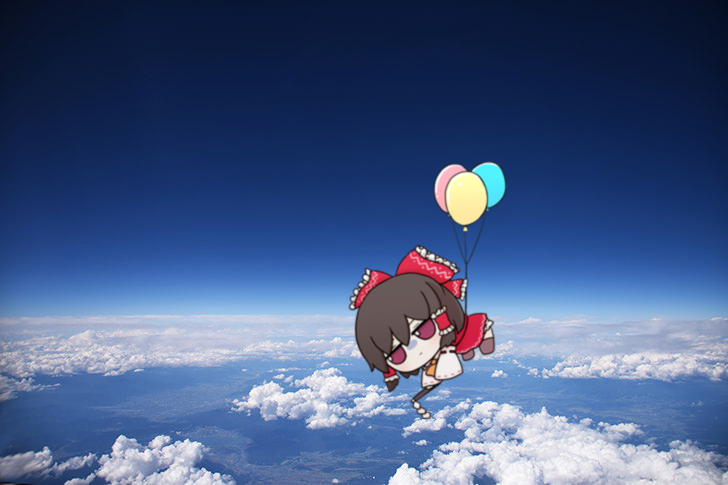 空を飛ぶふも-东方Project博丽灵梦-触站