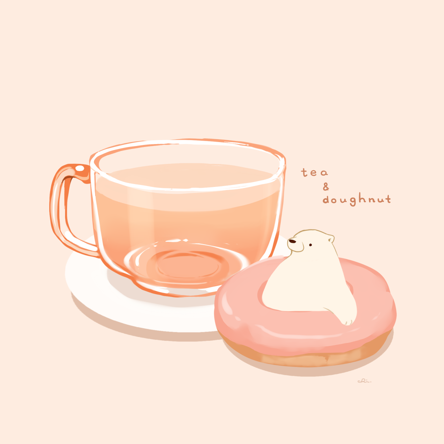 甜甜圈茶时间-原创美味的食物