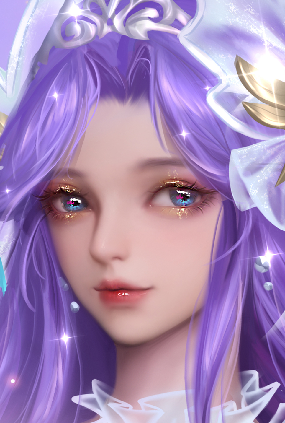 大乔花嫁插画图片壁纸