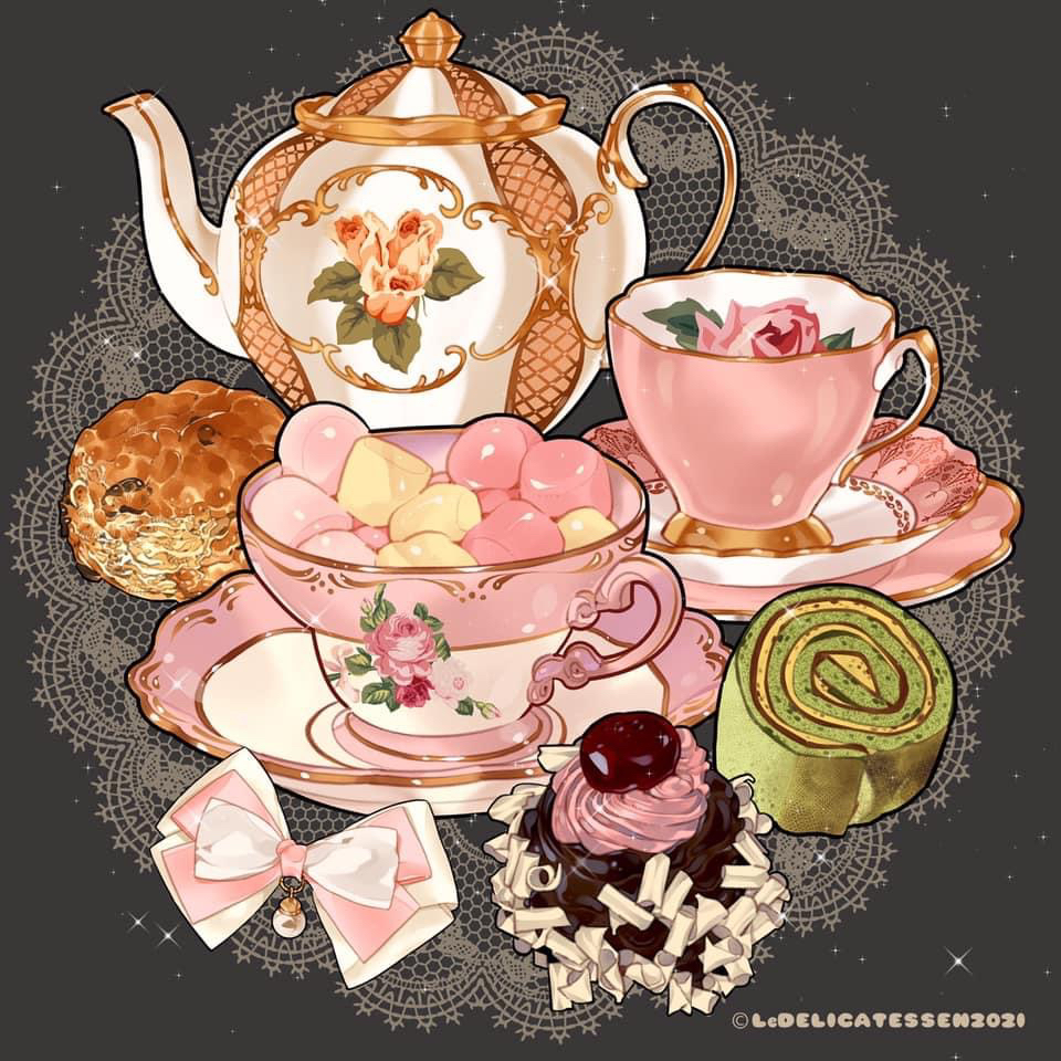 Teatime插画图片壁纸