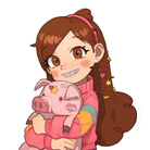 (Commission) Mabel and waddles