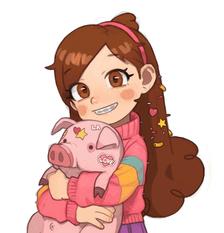 (Commission) Mabel and waddles头像同人高清图
