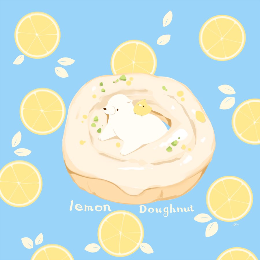 柠檬甜甜圈-原创れもんとり