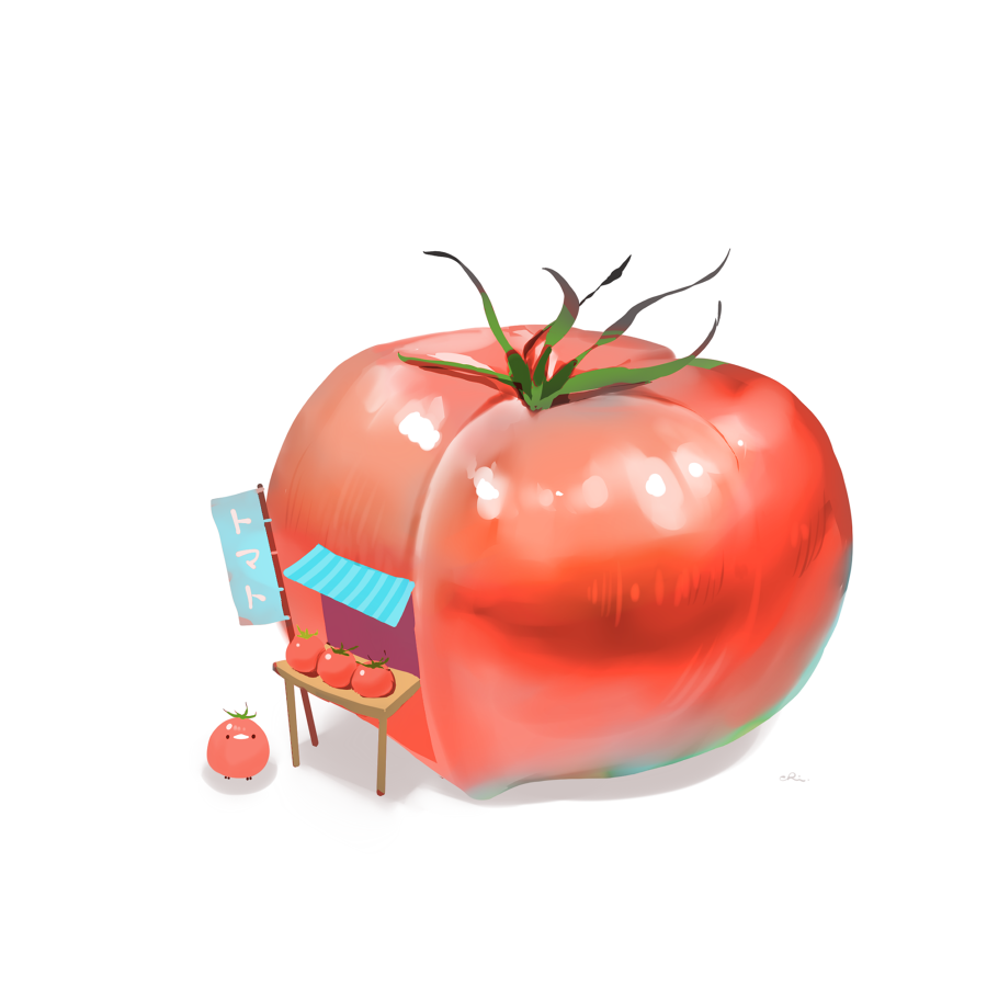 番茄直销店插画图片壁纸