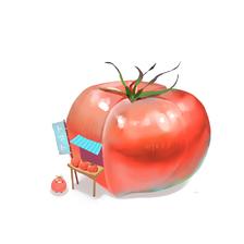 番茄直销店插画图片壁纸