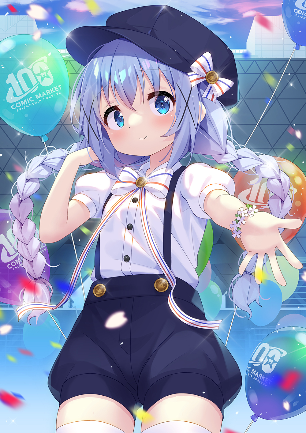 在大网站迎接C100的智诺插画图片壁纸