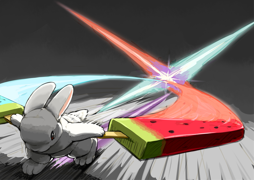 雪糕×兔子-动漫兔耳娘エクスイカバー