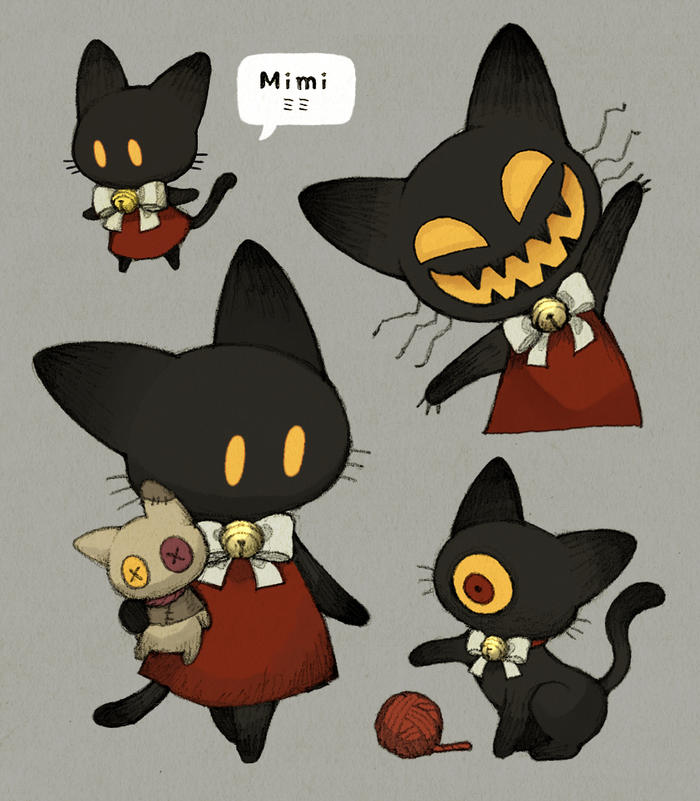 Shadow cat（Part 2）插画图片壁纸