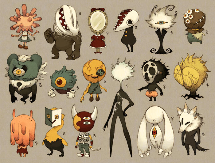 Monster design插画图片壁纸