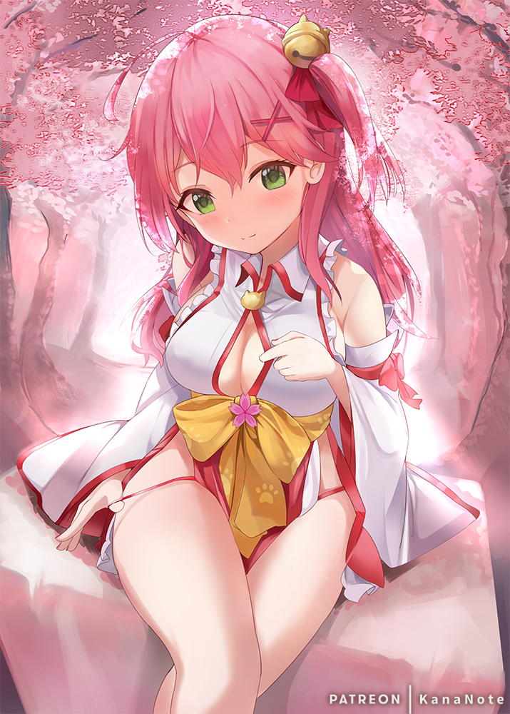 樱花神轿插画图片壁纸