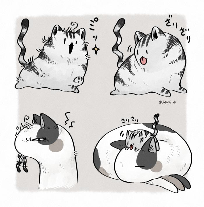 奇妙的猫沙巴酱插画图片壁纸