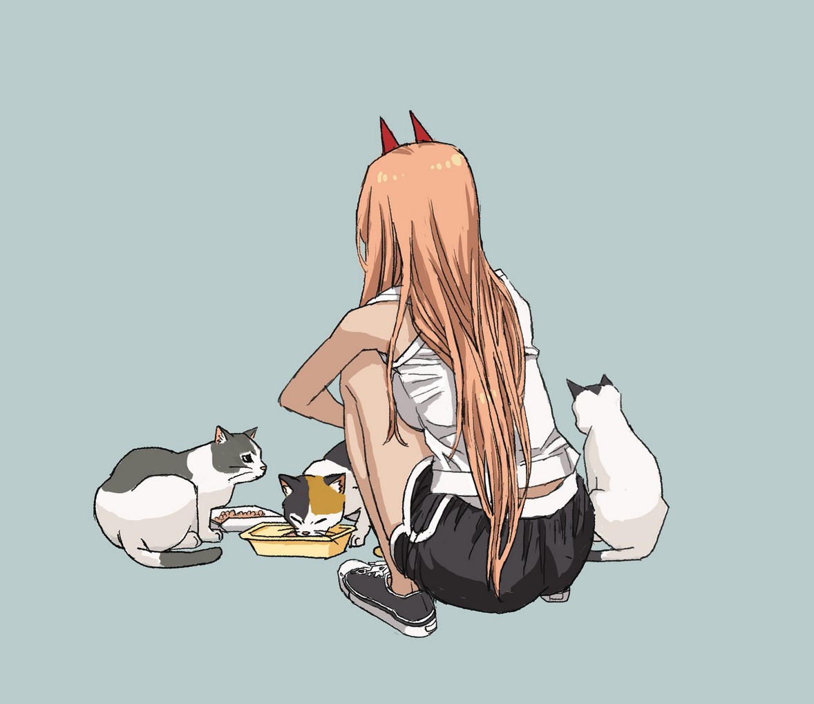 後ろ姿シリーズ插画图片壁纸