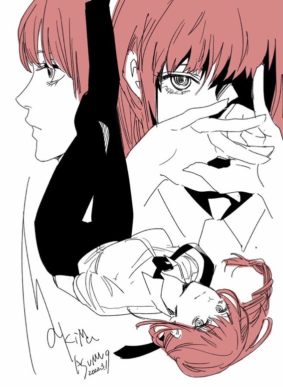 らくがきマキマ插画图片壁纸