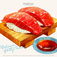 Medium fatty tunai插画图片壁纸