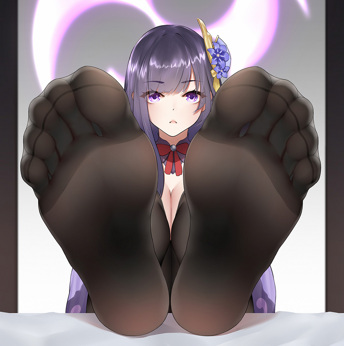 雷电将军插画图片壁纸