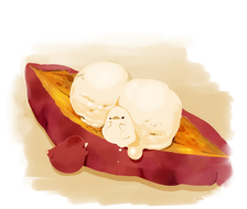 烤白薯香草冰淇淋