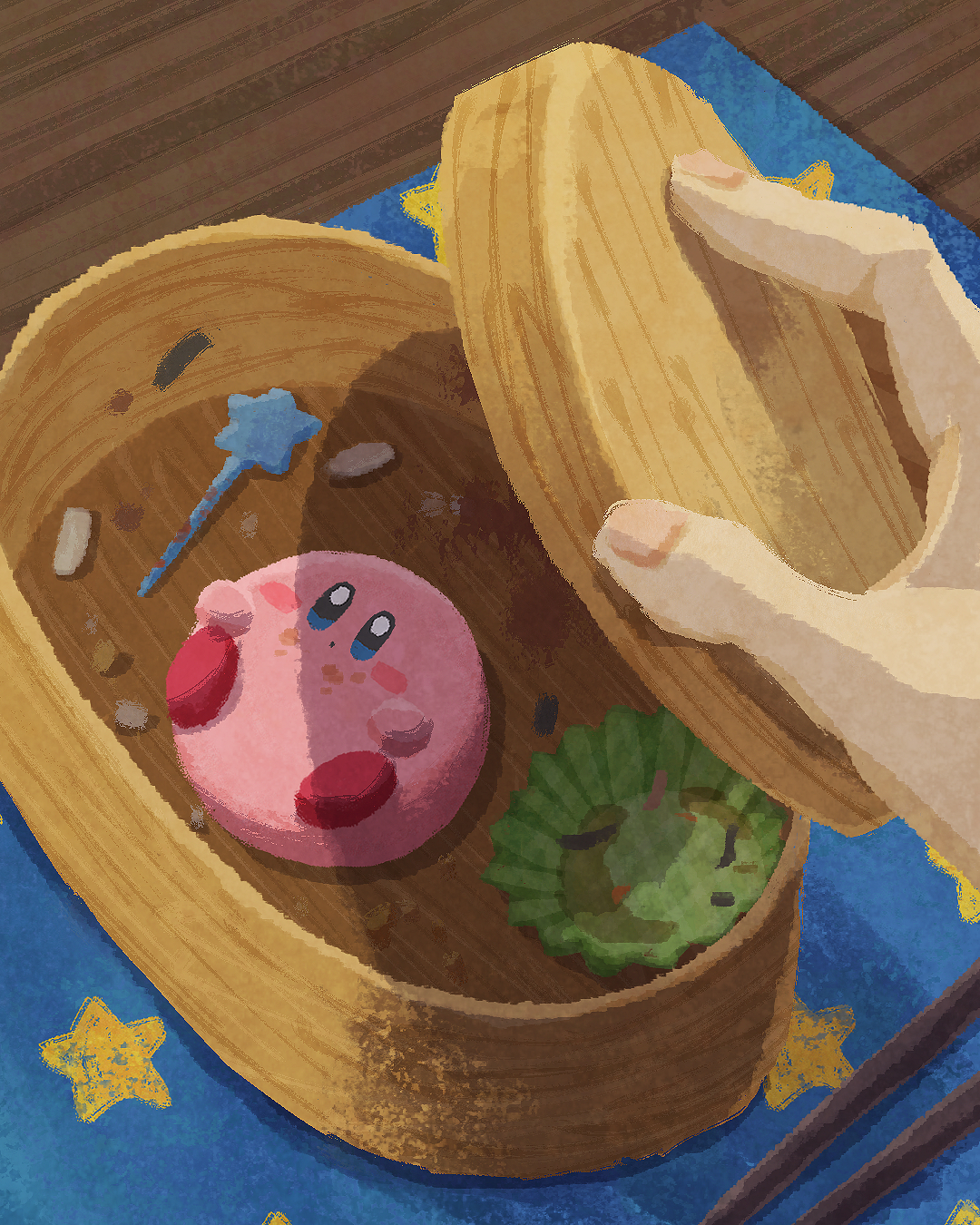 我开动了…插画图片壁纸
