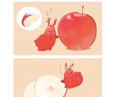 苹果兔和苹果-原创りんごうさぎ