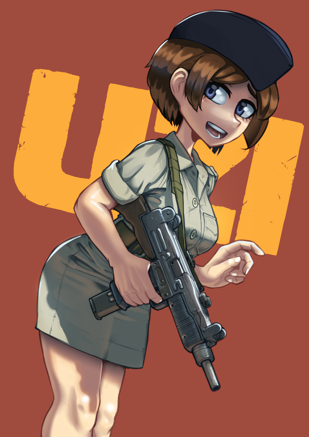 UZI插画图片壁纸