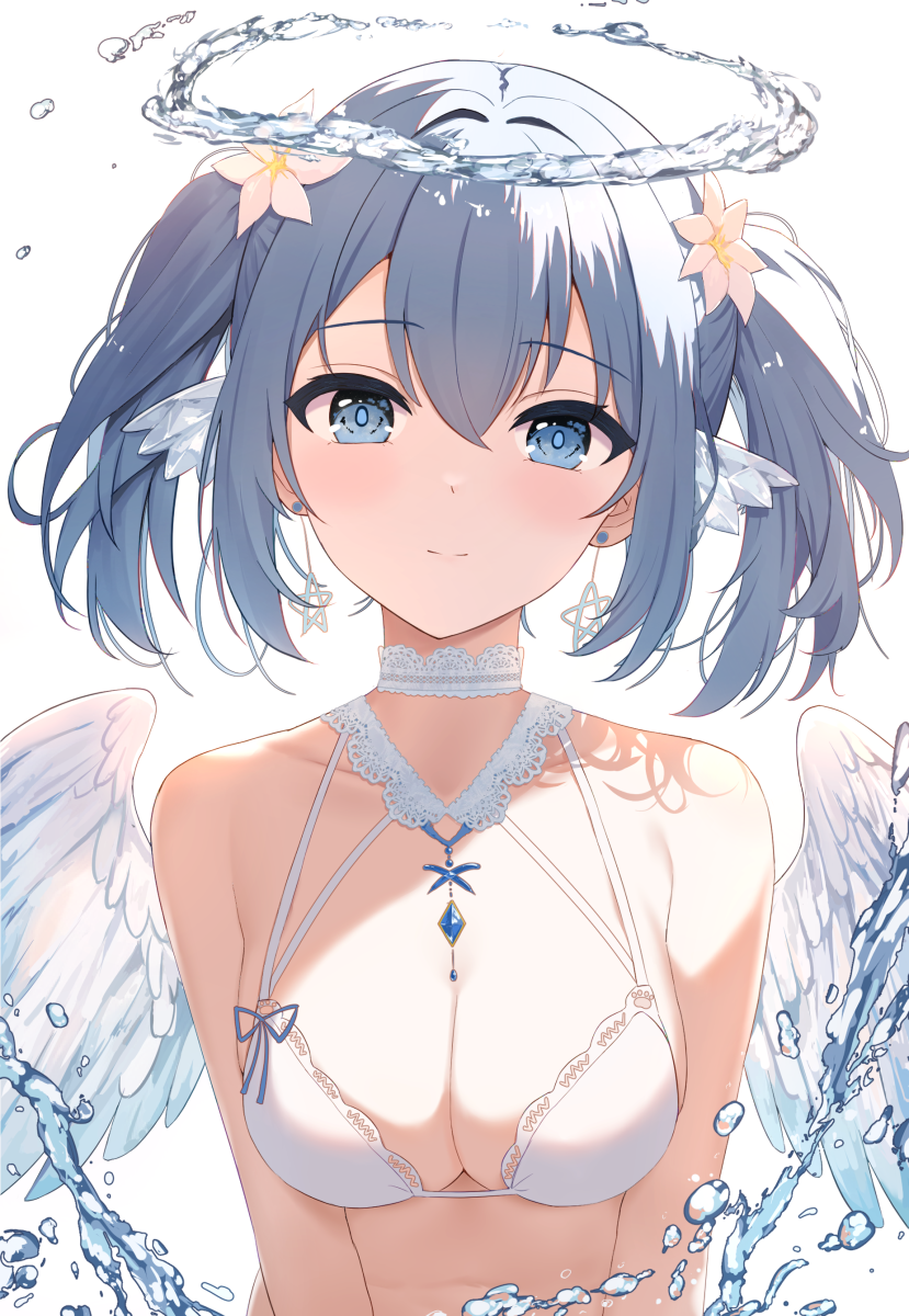 water angel插画图片壁纸