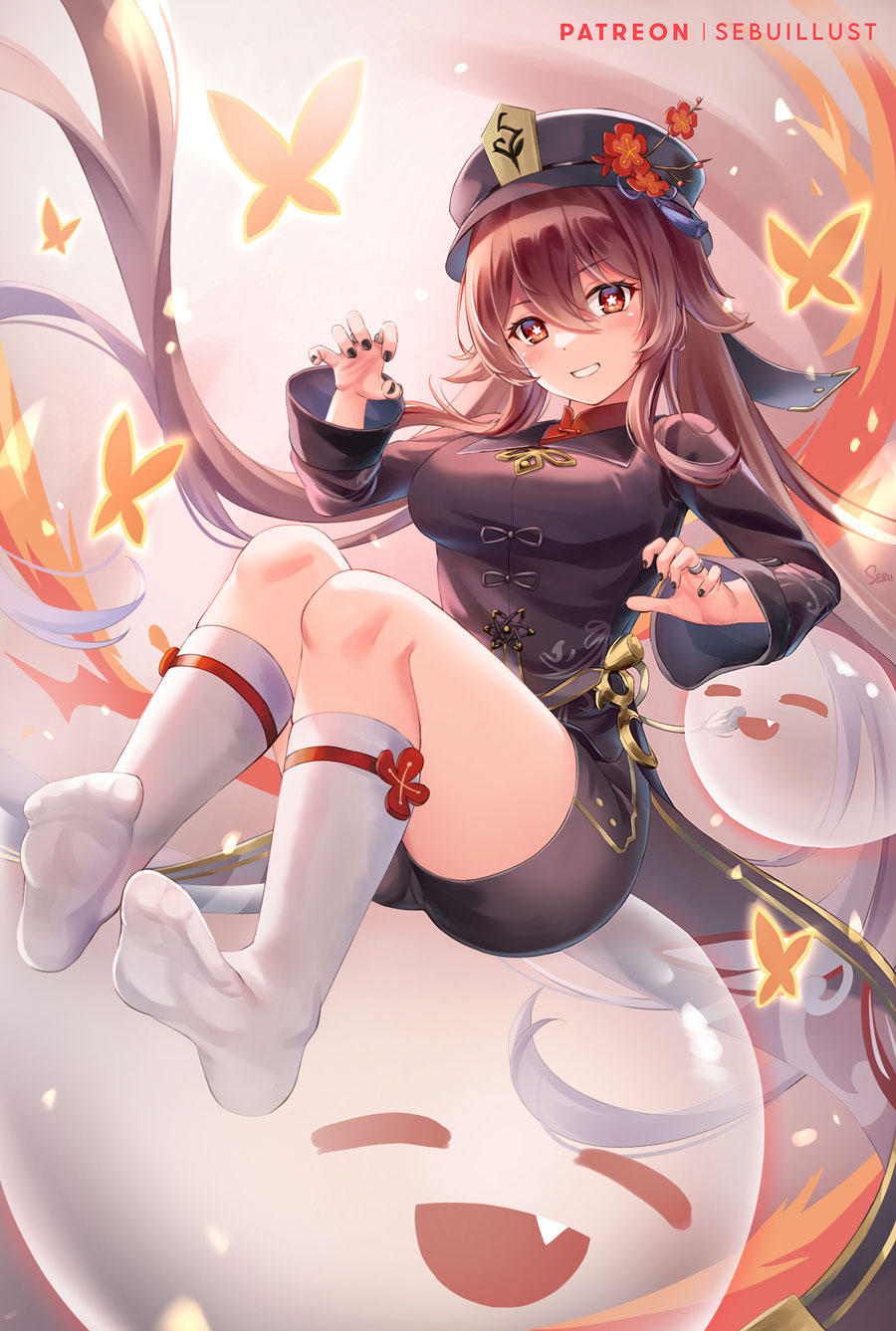 胡桃插画图片壁纸