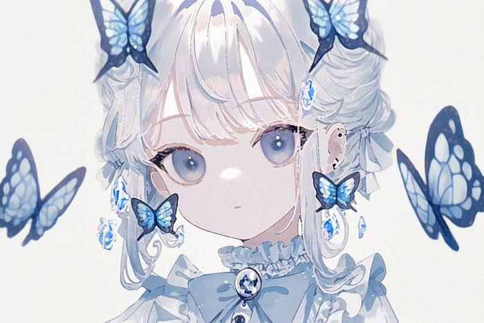 little butterfly插画图片壁纸