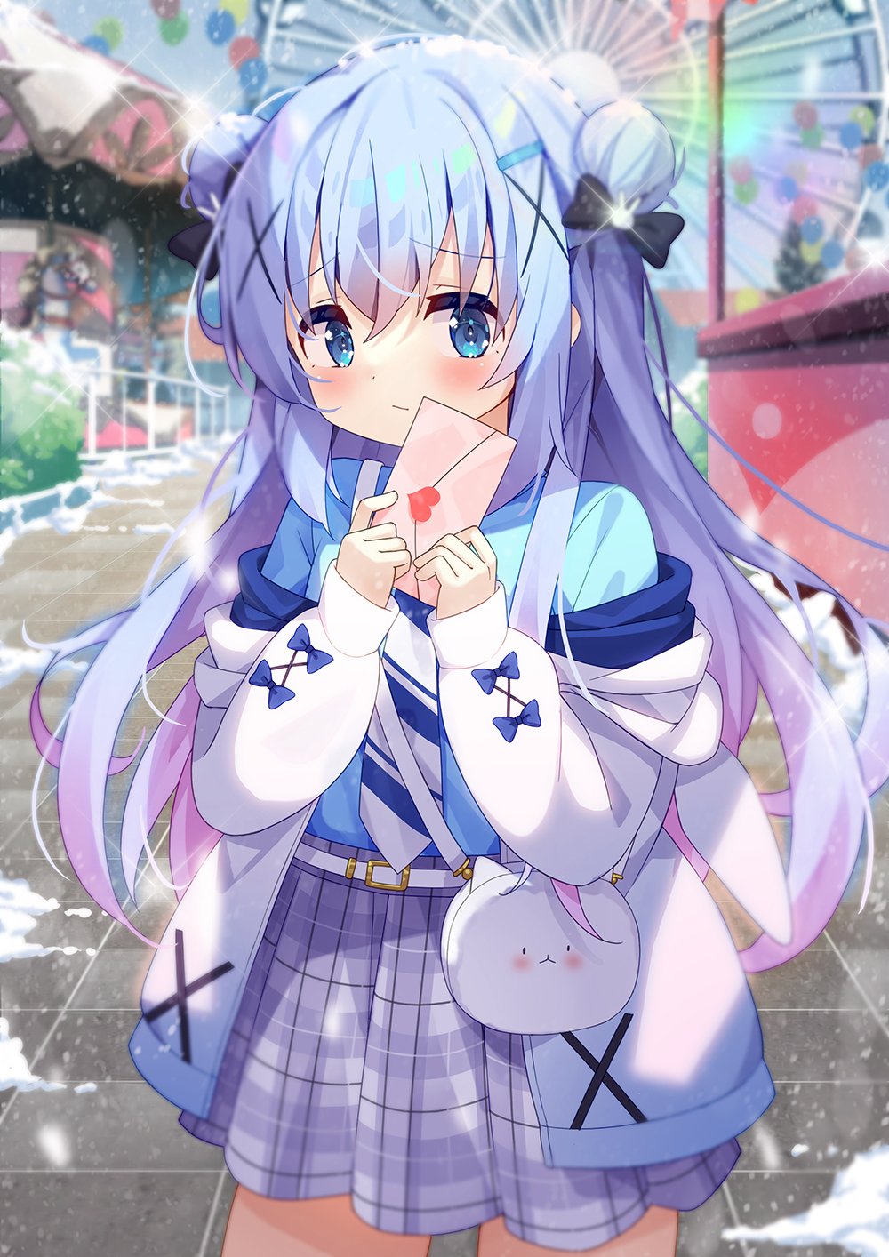 冬天的日子，小千的告白插画图片壁纸