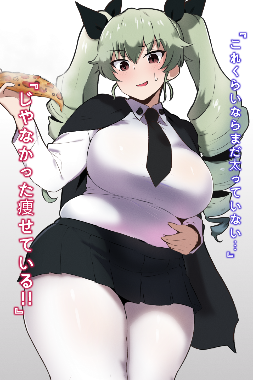 每天吃油腻的食物的结果插画图片壁纸