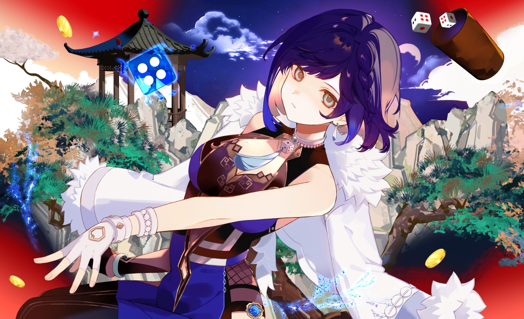 夜兰插画图片壁纸