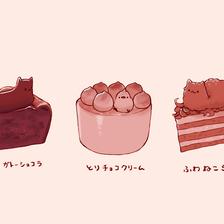 巧克力蛋糕插画图片壁纸