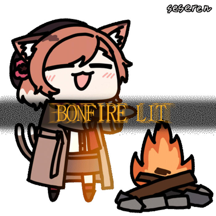 Bonfire Lit插画图片壁纸