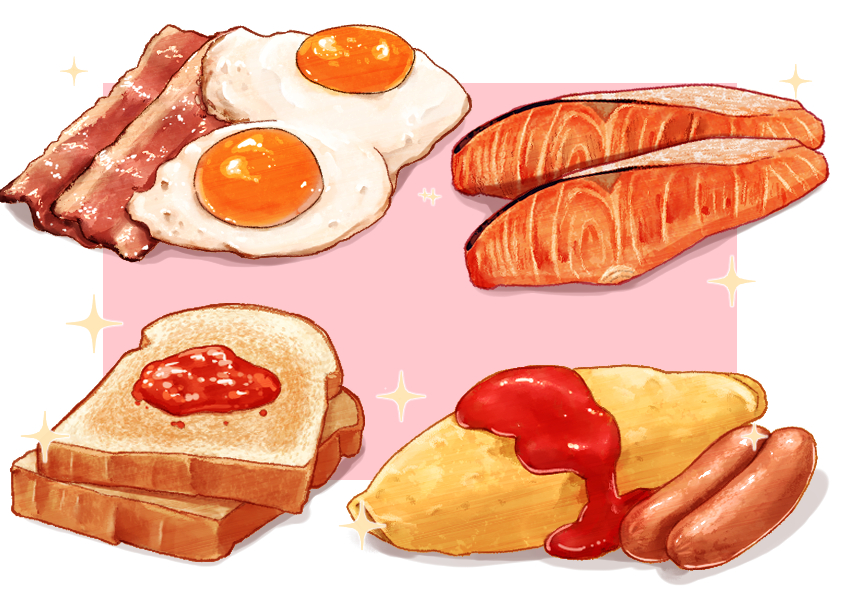 朝食插画图片壁纸