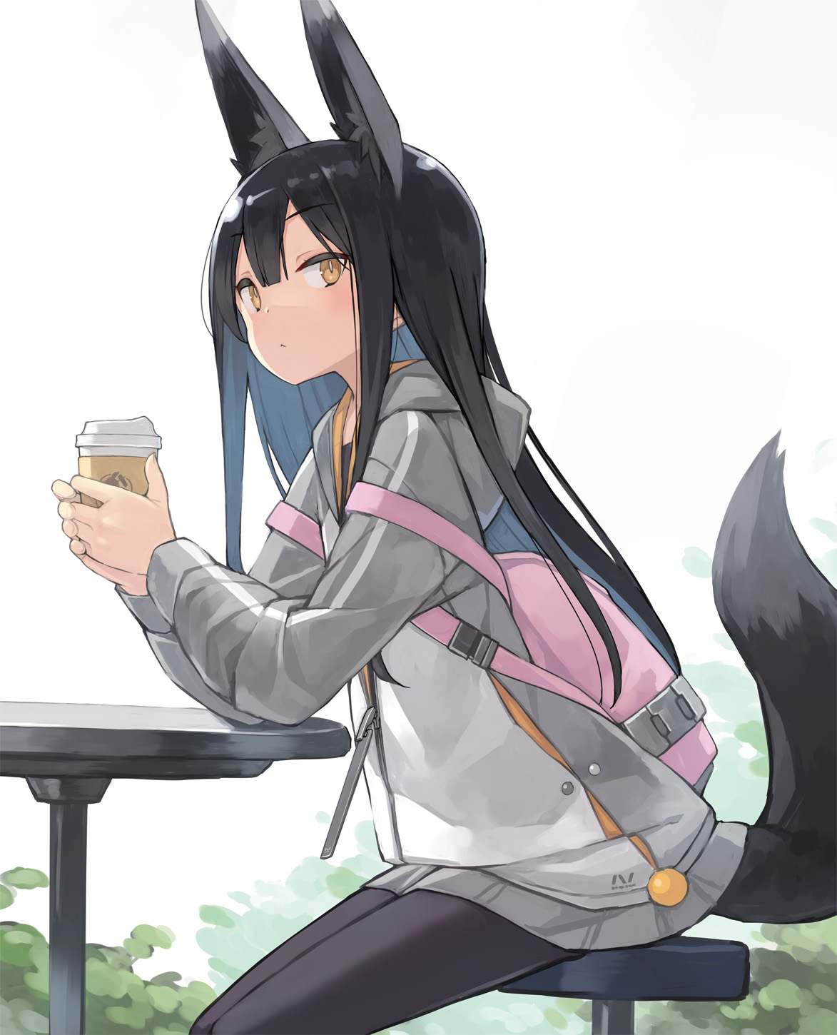 休息狐狸插画图片壁纸
