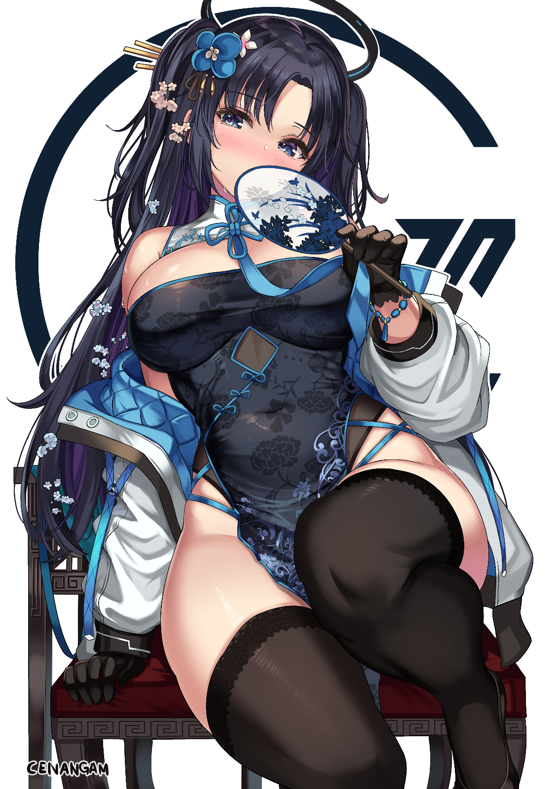 旗袍插画图片壁纸