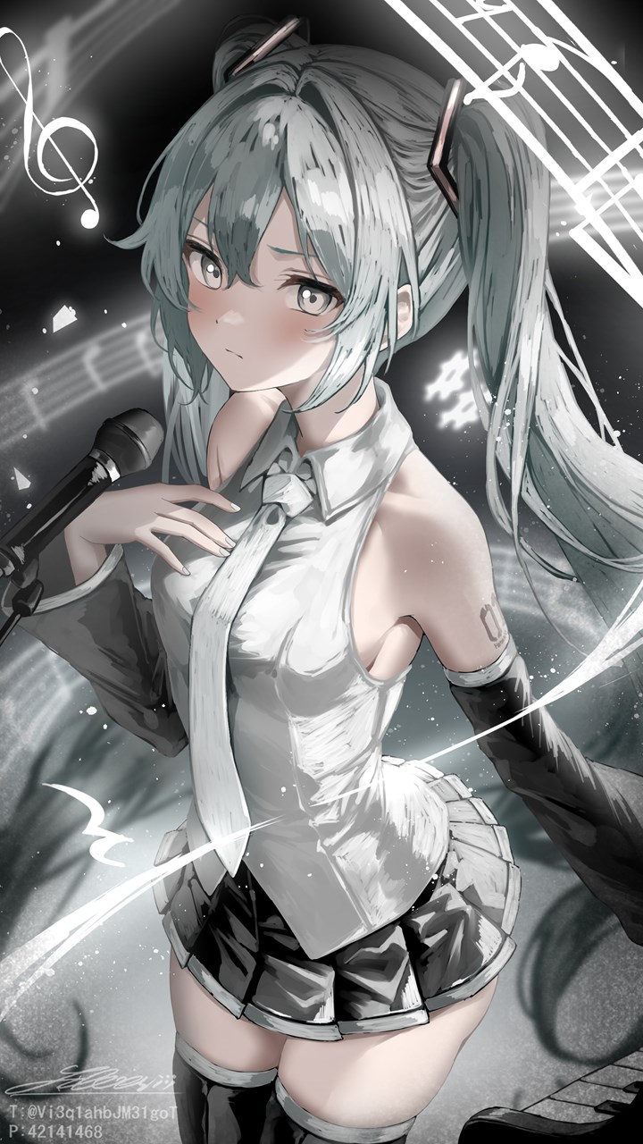 初音未来插画图片壁纸